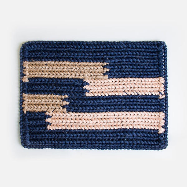 Braided Doormat - Blue
