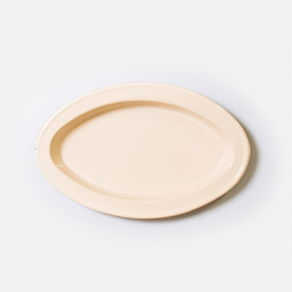 Enamelware Serving Platter - Crema